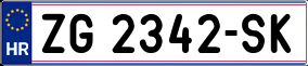 Trailer License Plate